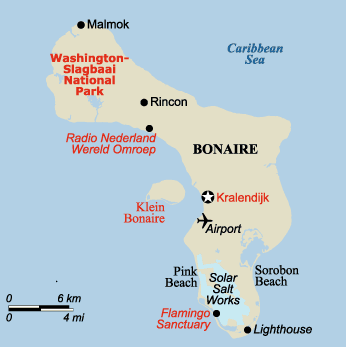 Map of Bonaire