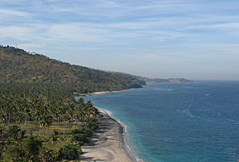 The West coast just before Bangsal