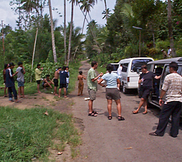 After white water rafting down Nimanga River