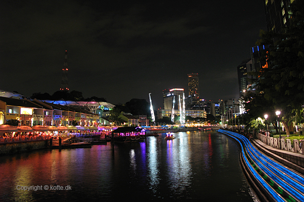 Singapore River by night