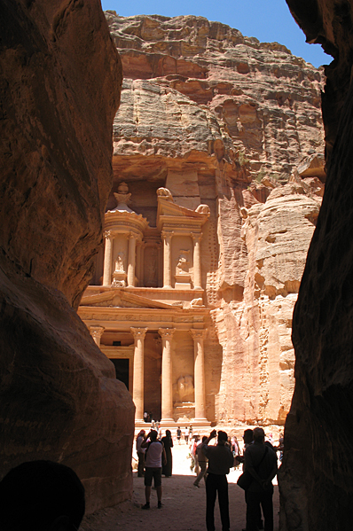 Entering the city of Petra
