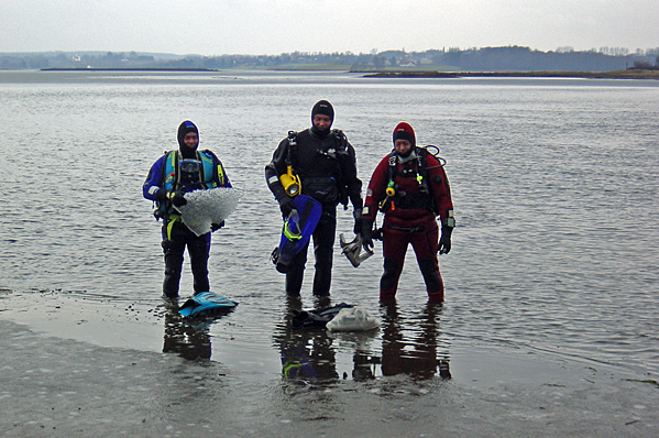 Another cold New Year's dive