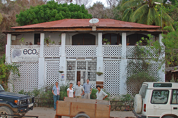 The Eco2 dive shop at Mikindani