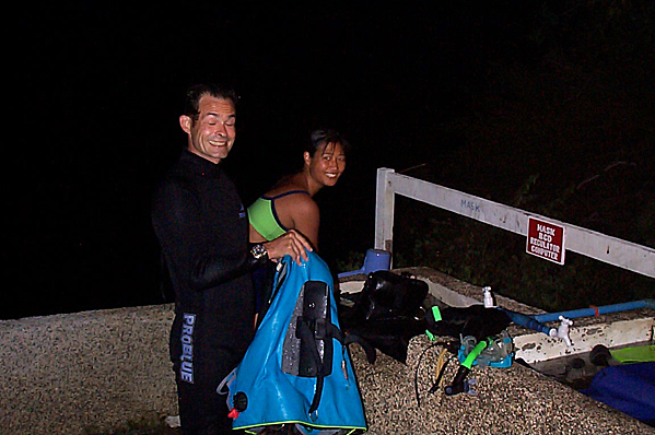 After a night dive (before the night cap)